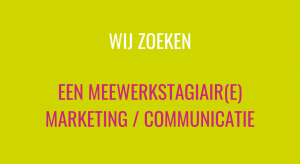 Meewerkstage Marketing Communicatie