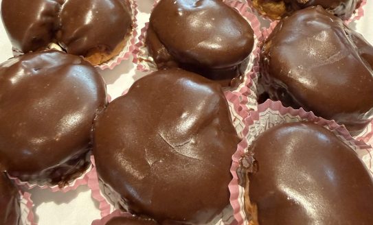 Close up foto van bossche bollen